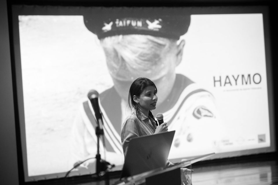 En la Sala Gómez Miralles del Centro de Cine, los puff permiten que les asistentes al Festival puedan disfrutar del cine como en la comodidad de su casa.